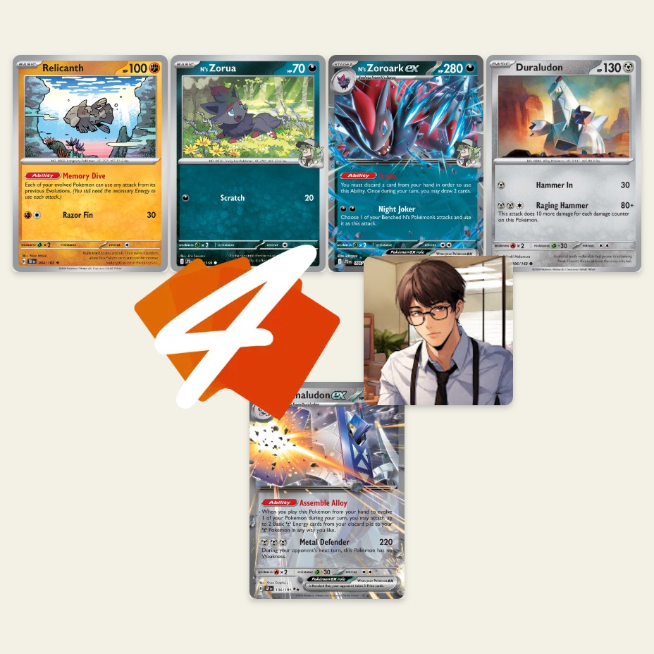 [PTCG Live] Best Pair! Archaludon/Zoroark Decklist + Gameplay